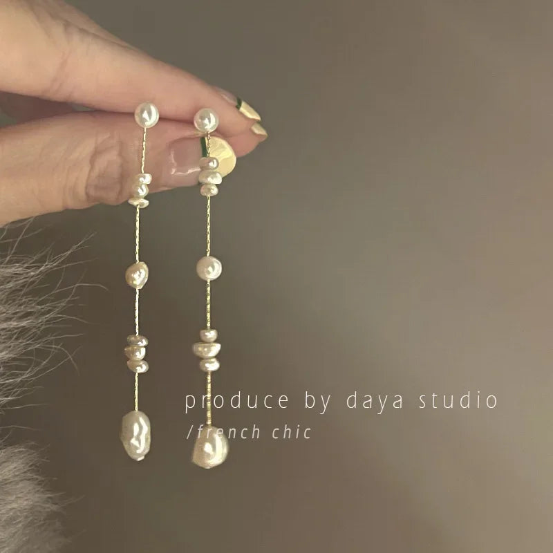 Baroque Freshwater Pearl Dangle Earrings