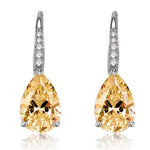 Sweet Pink/Yellow Zircon Dangle Earrings for WomenE2649