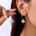Starfish Dangle Earrings for WomenER25Y0028-2