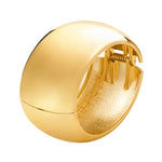 Elegant Gold Color Waterdrop Spiral Bangle BraceletEllipse B