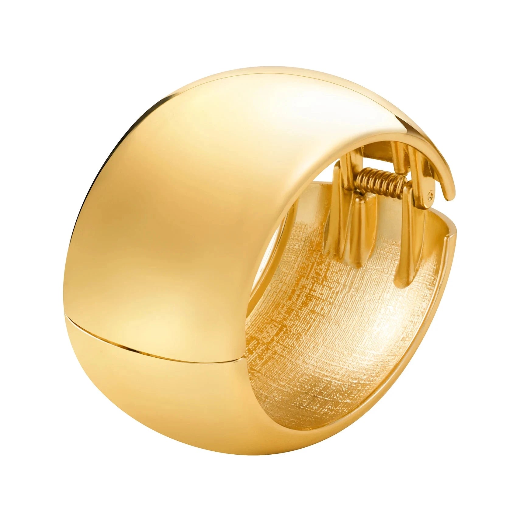Elegant Gold Color Waterdrop Spiral Bangle BraceletEllipse B