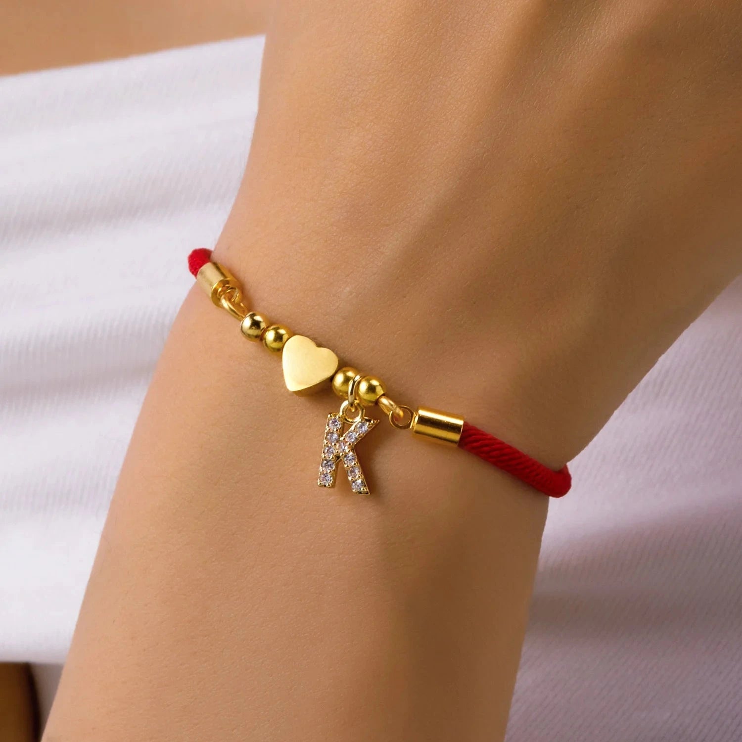 Adjustable Rope Bracelet Love CharmG