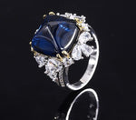 Sugar Tower Sapphire 925 Sterling Silver RingRing