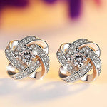 Huitan Delicate Design Stud Earrings Women