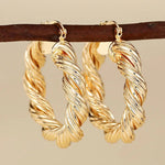 European and American Geometric Ring EarringsE4451