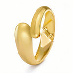 Elegant Gold Color Waterdrop Spiral Bangle BraceletWaterdrop A