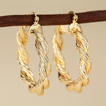European and American Geometric Ring EarringsE4418