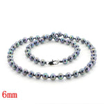 Glamour 10mm Black South Sea Shell Pearl Necklace6mm