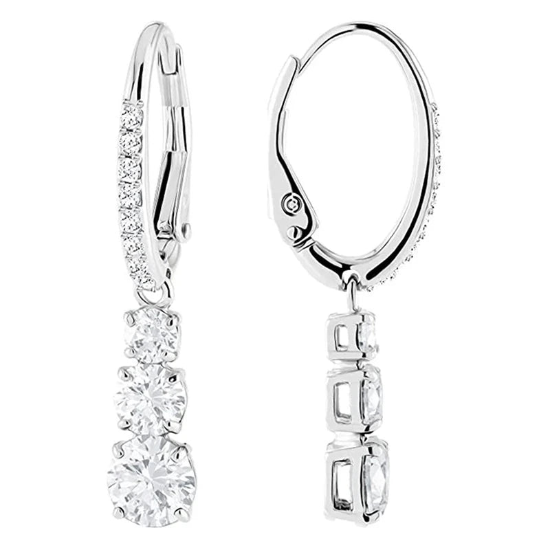 Sparkling Cubic Zirconia Drop Earrings for Women