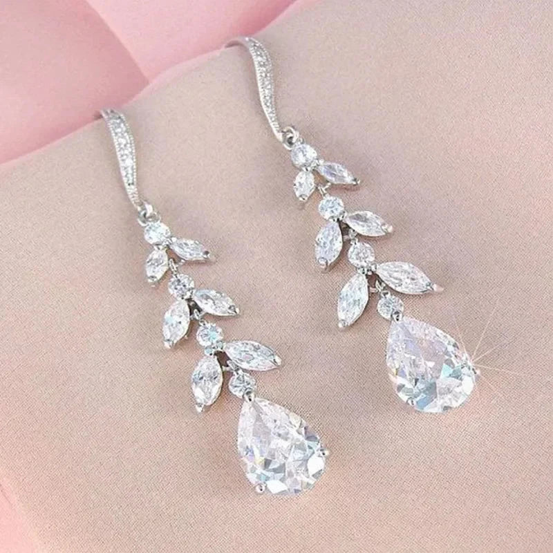 Droplet CZ Long Leaf for Women