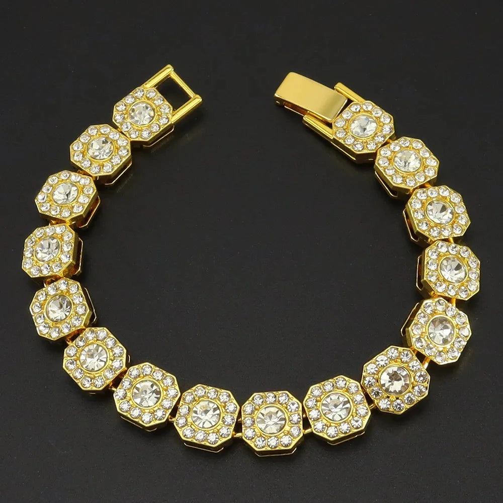 Wide Ice Chain Bracelet – 13MM