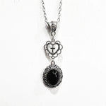 Gorgeous Carved Bohemian Garnet Pendant NecklaceYA4296-2