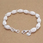 Hollow lantern Ball 925 Sterling Silver Bracelets For Women