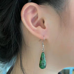 Natural Stone Dangle Earrings For Women Drop Pendant Apatite Speckled Stone Stainless Steel Earrings Wedding Jewelry WholesaleEpidote