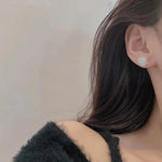 White Flower Stud Earring for Women