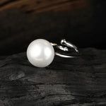 Romantic Simple Round Pearl Ring