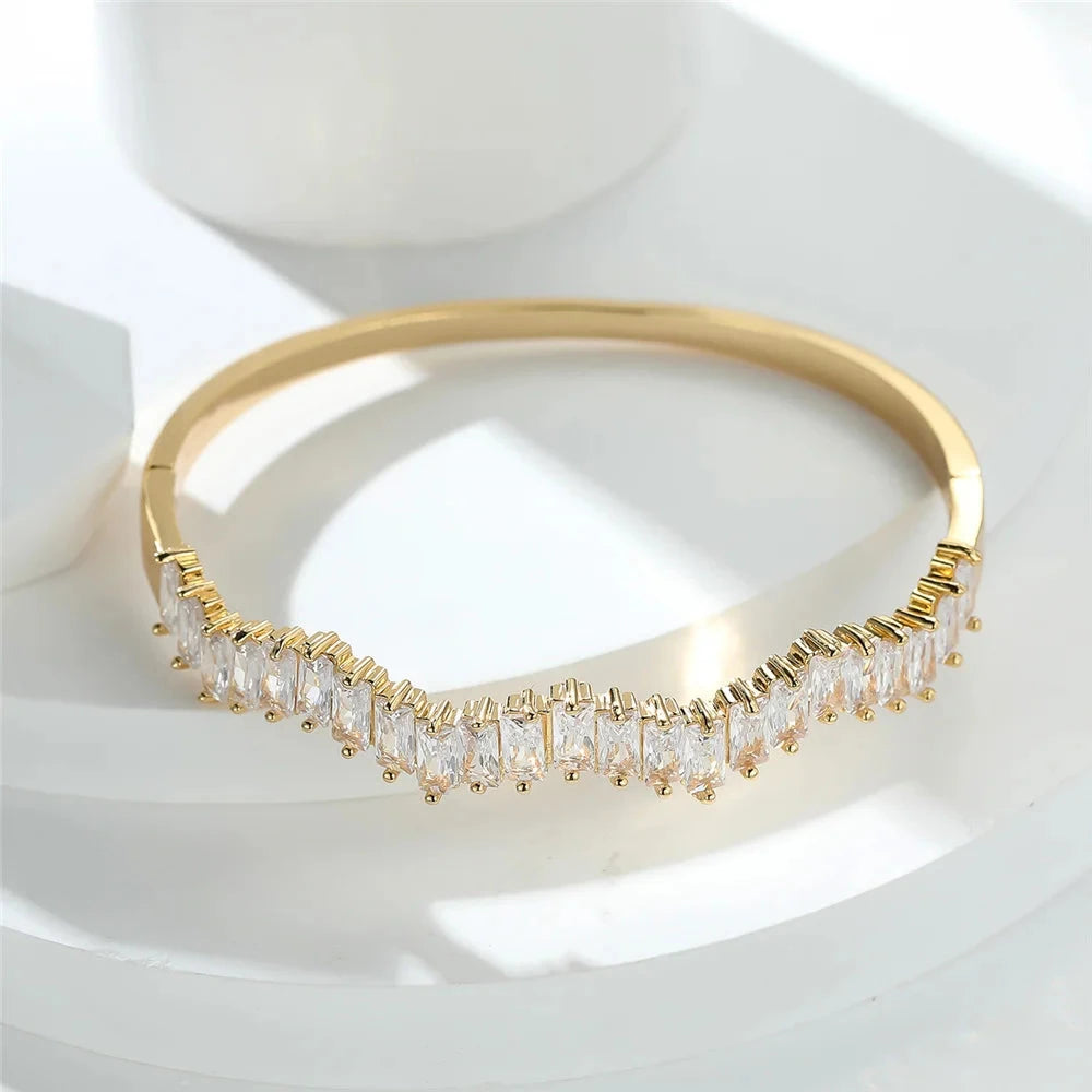 Women's Gold Zircon Bracelet