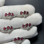 Handmade Natural Garnet Ring Oval Stone Female Rings