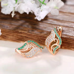 Dazzling CZ Hoop Earrings for Women – Bridal & Party Style