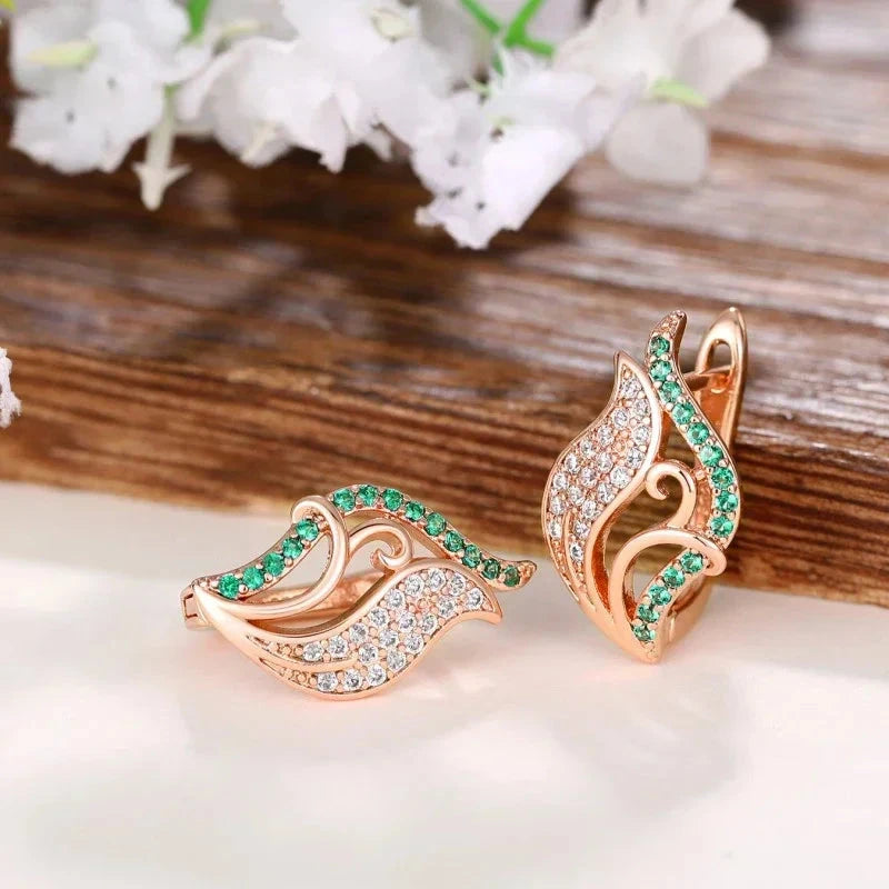 Dazzling CZ Hoop Earrings for Women – Bridal & Party Style