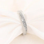 Luxury Rings Paved One-line CZ for WomenQ7598