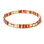 Colorful Miyuki Tile Beads BraceletXN296-8