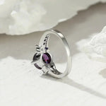 CAOSHI Noble Purple Cubic Zirconia Women's Ring