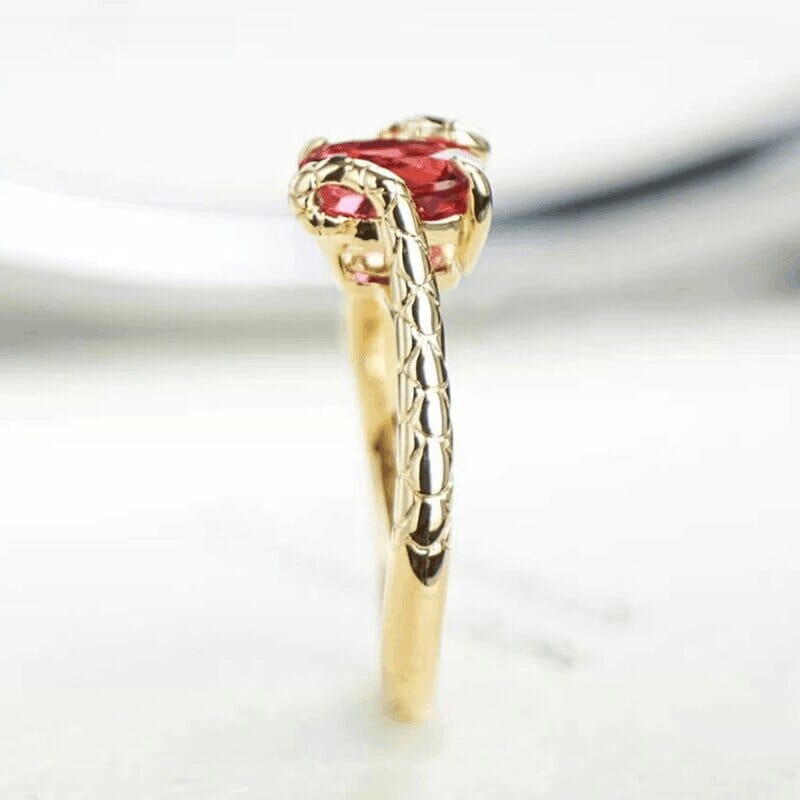 Ruby Solitaire Snakehead RingRing
