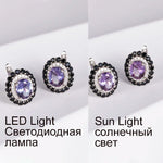 Color Changing Alexandrite Jewelry Sets 925 Sterling Silver