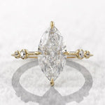 Crystal Marquise Cubic Zirconia Thin Ring for WomenF1495 gold6