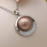 New Fashion Round Simulated-Pearl Pendant Necklace for WomenWGRD