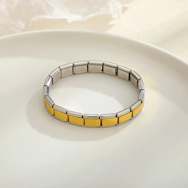 Elastic Italian Stainless Steel BraceletW0201-Style 1