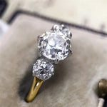 Huitan Luxury CZ Rings for Women – Silver, Gold, Two-Tone