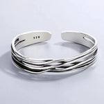 Retro Wave Braided Bracelets 925 Sterling SilverSilver