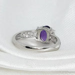 Elegant Natural Amethyst Gemstone Ring