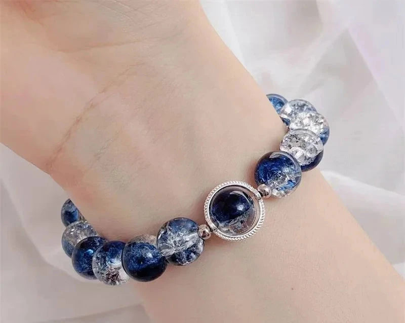 Luxury Galaxy Planet Bracelet For Women Popcorn Crystal Opal Beads