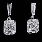 Sapphire Dangle Earring Jewelry 925 Sterling silver Party Wedding Drop EarringsE1094