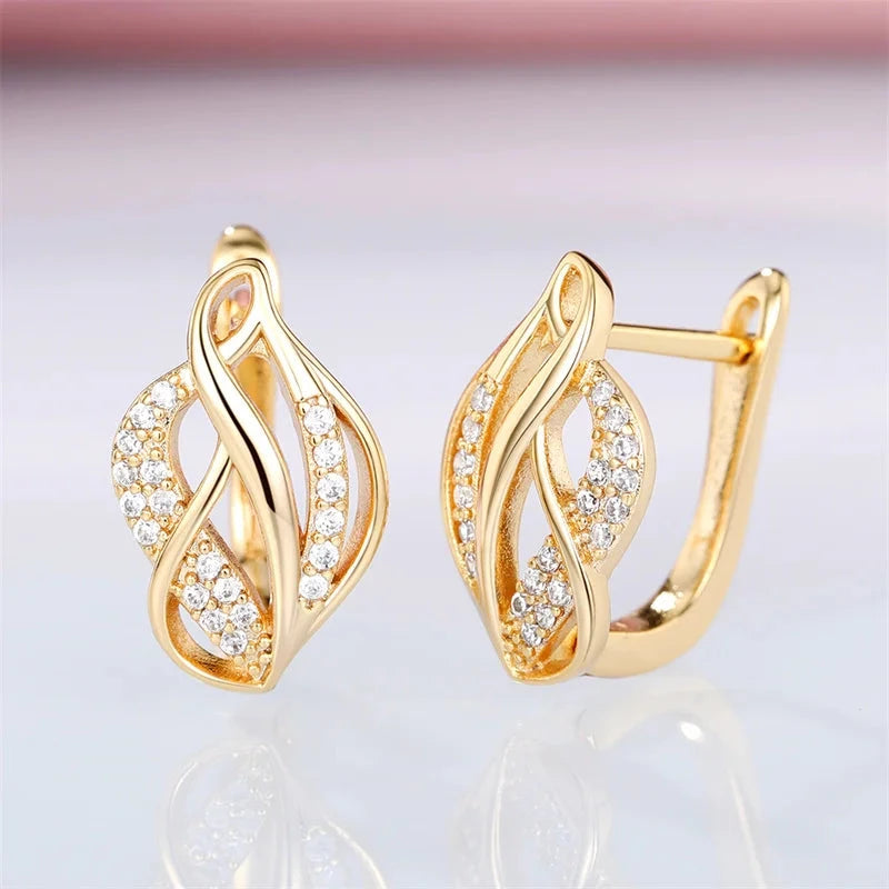 Hot Leaf Hoop Earrings for WomenE2279