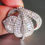 Charming Luxury Leaf Ring Lady Gorgeous Fashion