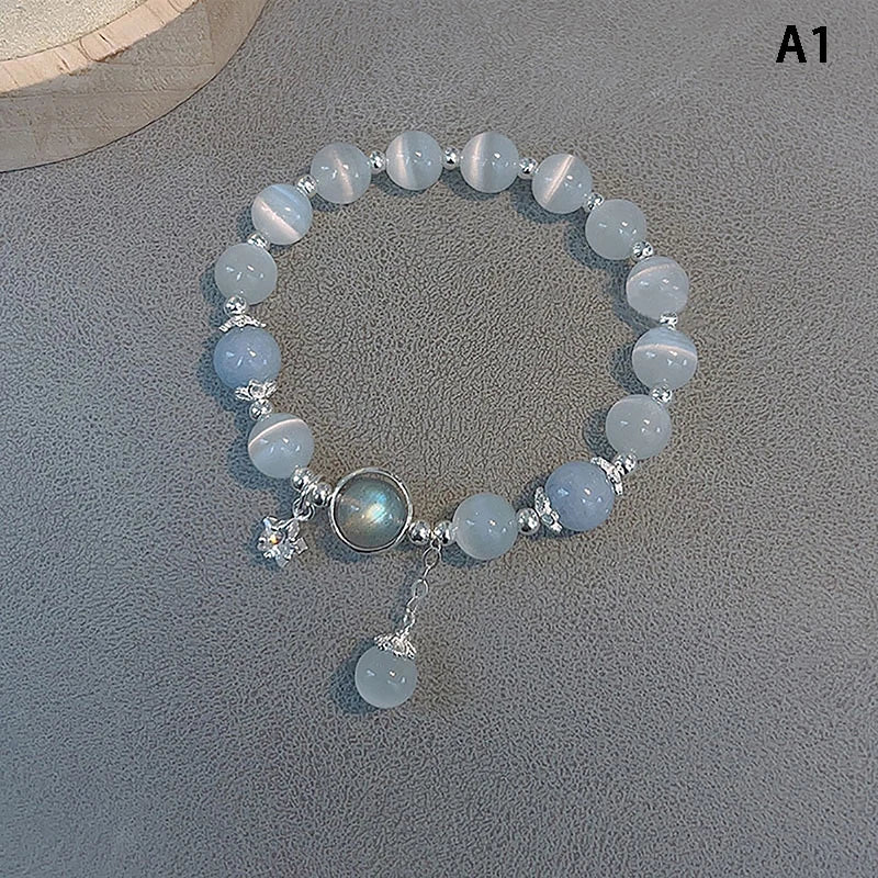 Opal Sea Blue Treasure Moonlight Crystal BraceletA1