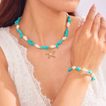 Bohemian Starfish Pendant Bracelet
