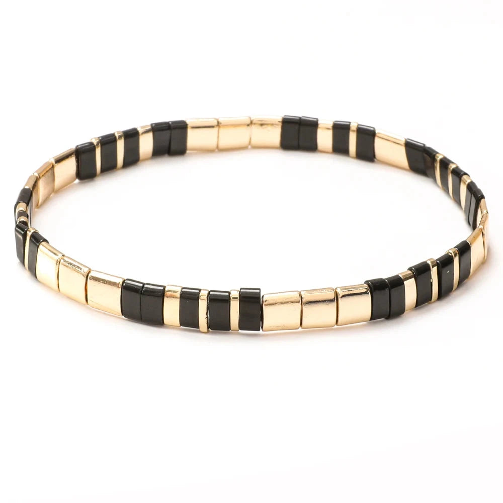 Colorful Miyuki Tile Beads BraceletXN296-2