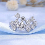 Dazzling Round Cubic Zirconia Silver Color for Women