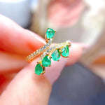 Natural Columbian Emerald Ring