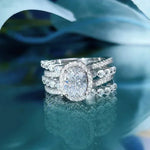 Sparkling CZ Cross Band for Women