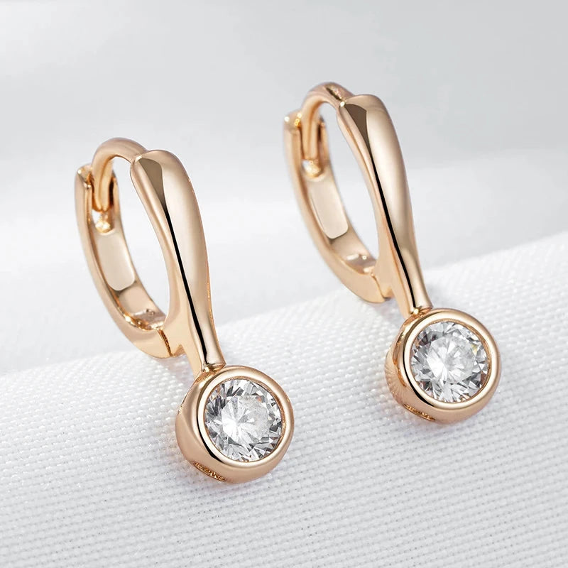 Fine Rose Gold Eardrop Earrings for Women