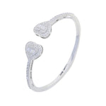 Iced Out Heart Charm Bracelet – Hip Hop Style