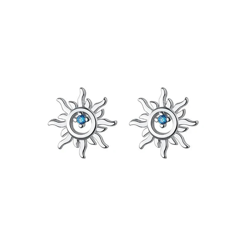 Sun Small Stud Earrings For Women
