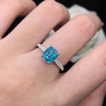 Aquamarine Ring Hand JewelryPlatinum10