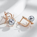 Spider 585 Rose Gold Color Earrings